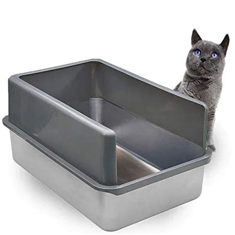 is stainless steel litter box better|stainless steel litter box pros.